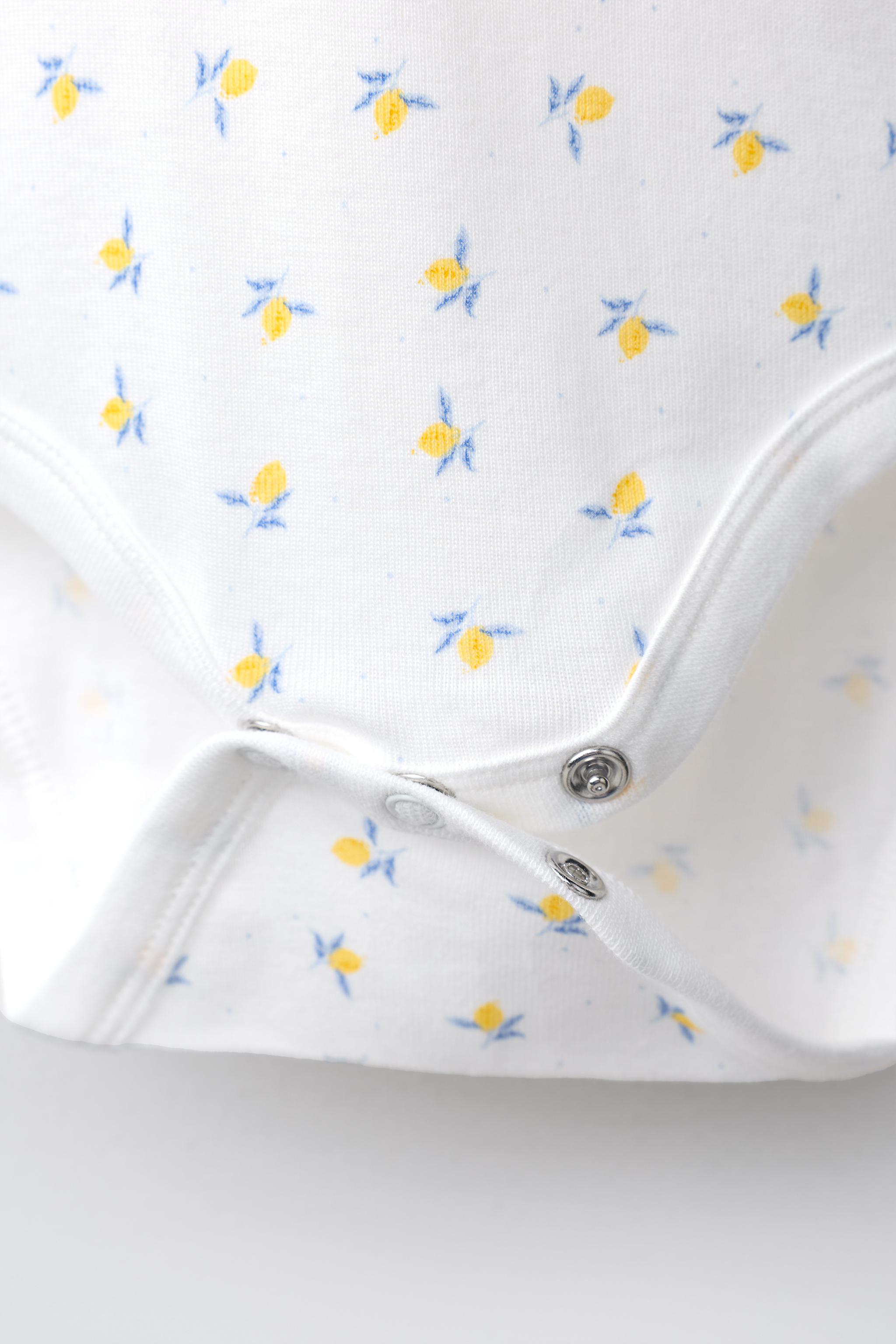 FIVE-PACK LEMON SHORT SLEEVE BODYSUITS